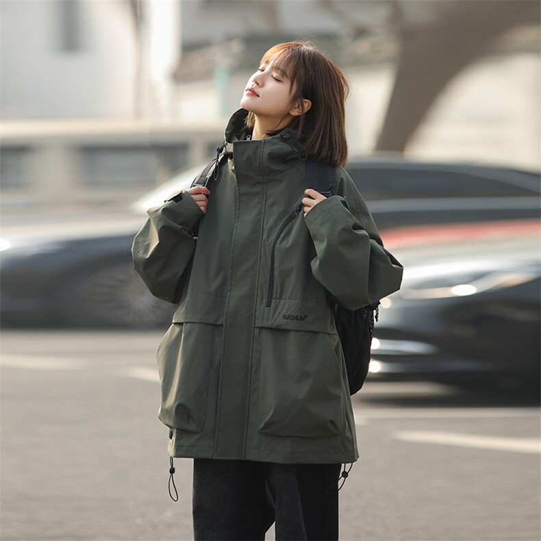 春季新款美式山系休闲纯色冲锋衣情侣潮流夹克外套JK7817-特P80，男装夹克，星座904