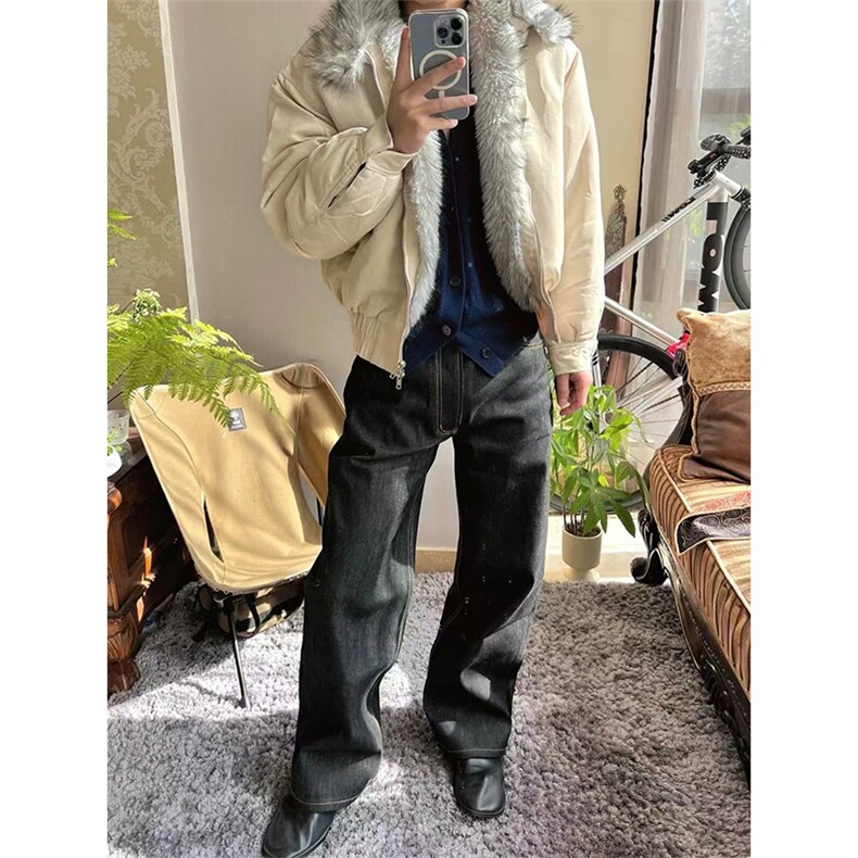 网图有货狼王座山雕bomber冬季哈灵顿立领棉服夹克男女A1170-P98,男装夹克,星座1505