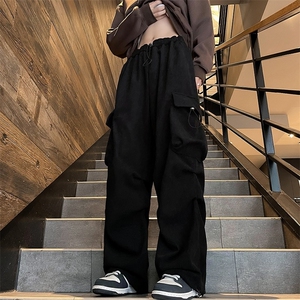 机能工装裤男士设计感痞帅美式速干冲锋裤宽松降落伞兵裤B831/P42图片