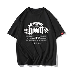 2021夏季新无影墙日系大码男已注册卡通印花短袖T恤T1070-P25图片