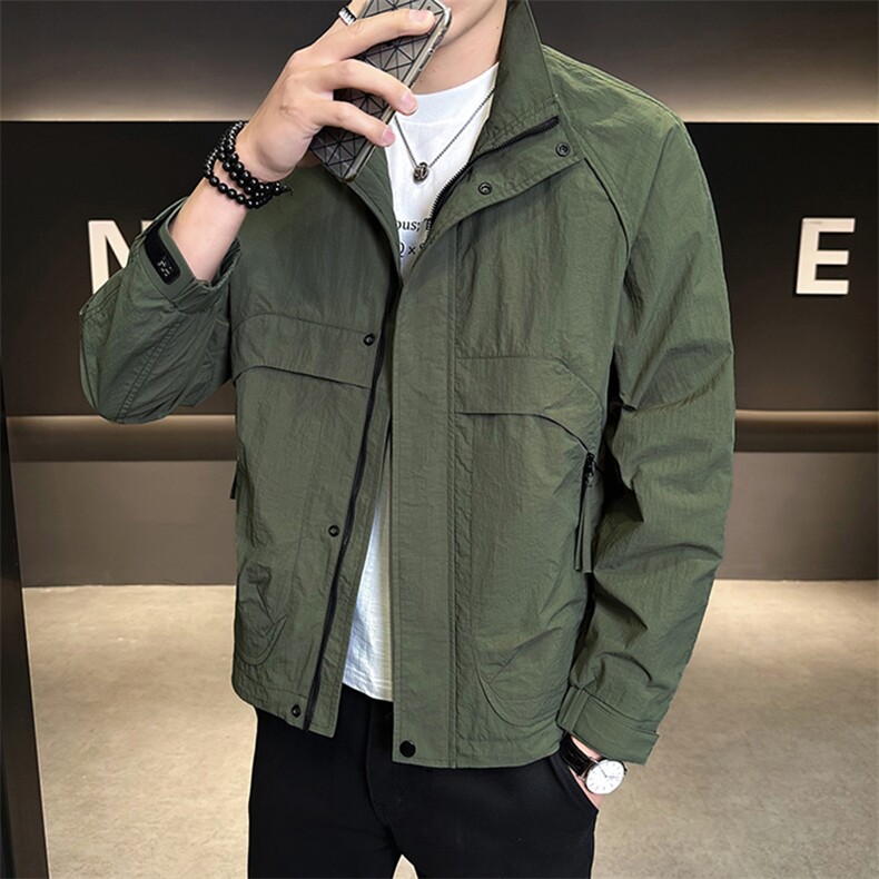 店主风2025年秋季新款潮牌外套立领帅气男夹克JK9211-P93,男装夹克,电商D240-242
