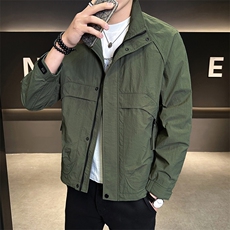 店主风2025年秋季新款潮牌外套立领帅气男夹克JK9211-P93，男装夹克，电商D240-242