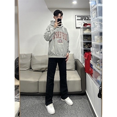 B221美式ins高街暗黑小众修身弹力休闲牛仔裤LK23010-P60控78，男装牛仔裤，电商B221