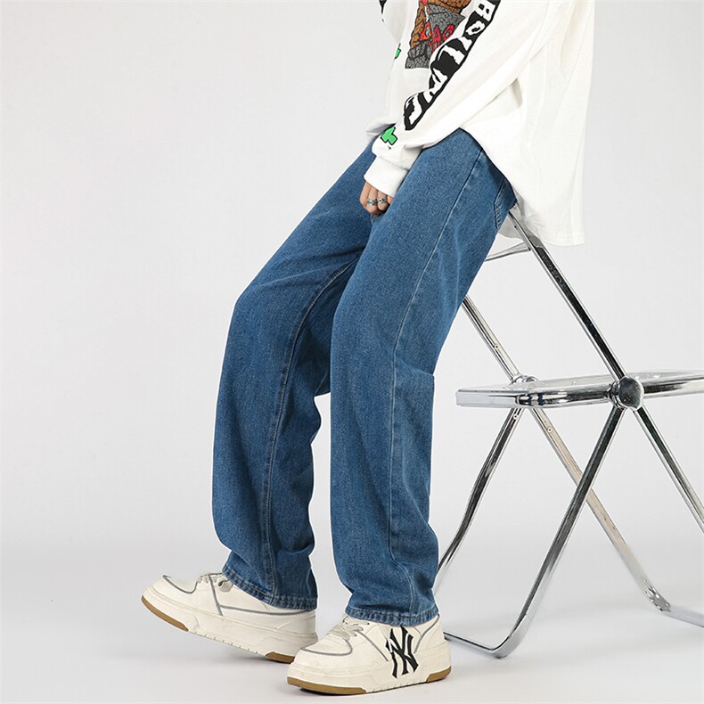 水洗做旧牛仔裤男美式复古直筒宽松休闲裤A080-9231-P30控58,男装牛仔裤,电商A080