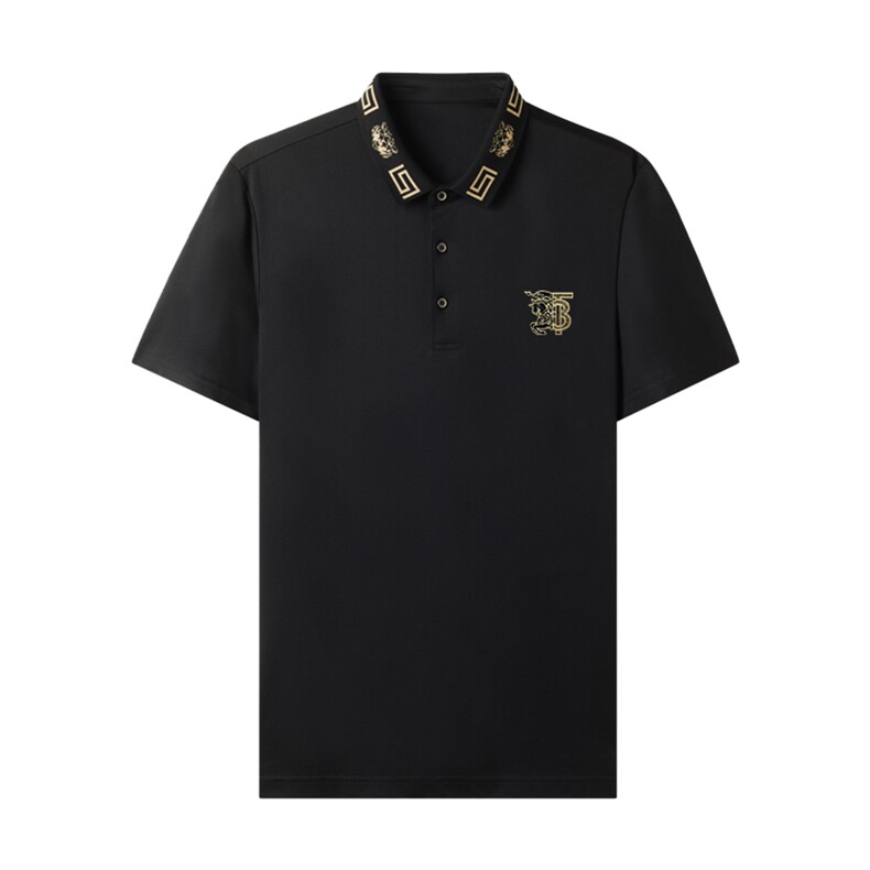 短袖T恤男士上衣服翻领百搭POLO大众商务半袖休闲服潮流纯色保罗,男装T恤,电商B212（原钱塘6029）