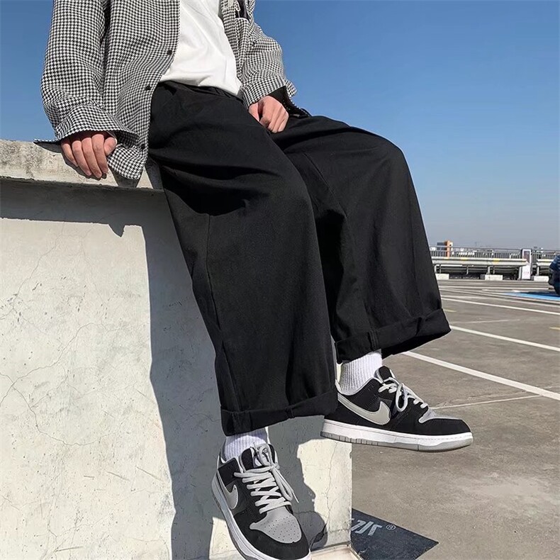 运动裤春2022新款裤子ins潮直筒宽松阔腿K86P40,男装休闲裤,星座1116-2