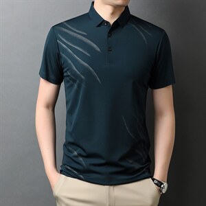 夏季新款男士翻领短袖t恤中年有领男装上衣服休闲POLO衫,男装T恤,电商B212（原钱塘6029）