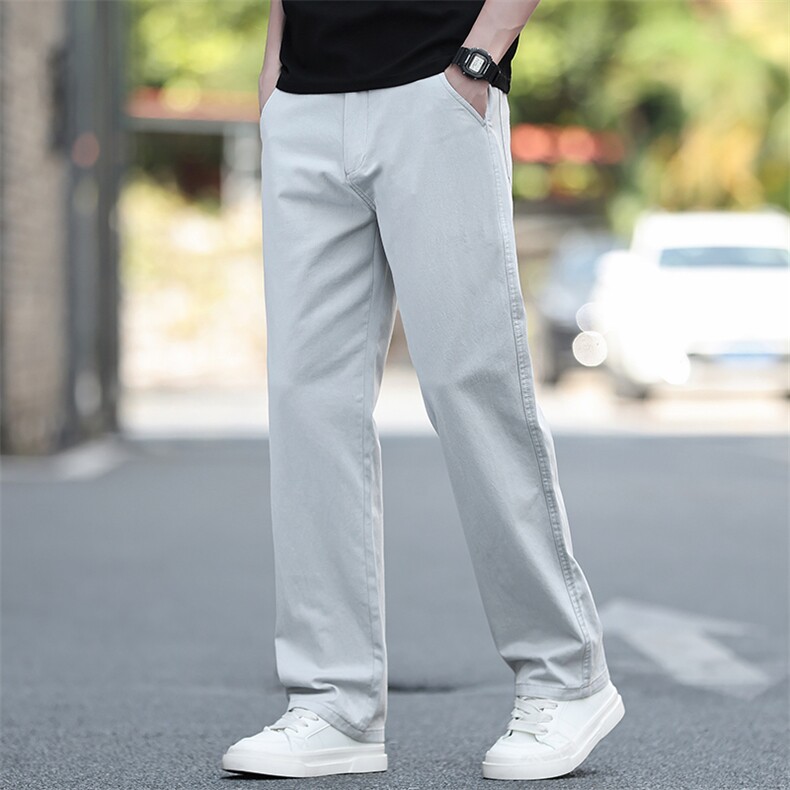 九分休闲裤子男宽松直筒2025秋季长裤哈伦美式工装阔腿裤D136-P45,男装工装外套,星座509