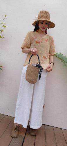 苎麻小衫上，女装，茜茜名坊