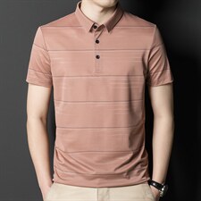 夏季新款男士翻领短袖t恤中年有领男装上衣服休闲POLO衫，男装T恤，电商B212（原钱塘6029）