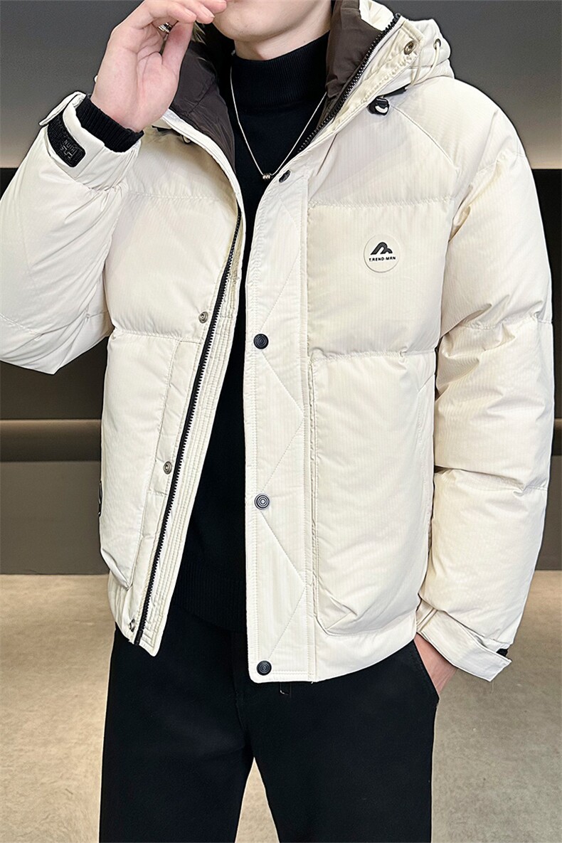 店主风2025年新款时尚连帽潮流保暖羽绒服男A236-G819-P215,男装羽绒服,电商A236