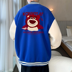 摇粒绒棒球服男大码开衫卫衣男夹克BF86285-P65，男装夹克，电商A040