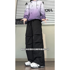 加绒加厚防水防污休闲裤高级感北极绒保暖裤子D52146-TP60108，男装棉衣，电商A102