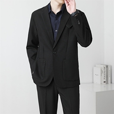 休闲西服外套男生春秋季韩版潮流商务百搭痞帅小西装外套7411P60，男装西服，星座410-2