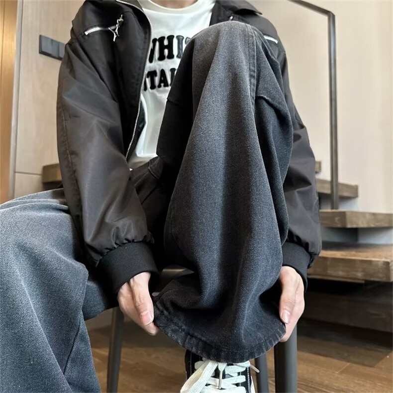 2024美式牛仔裤男款春季长裤潮V147P55,男装牛仔裤,星座1116-2