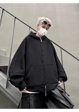 2024年重磅拉链开衫卫衣美式潮牌连帽痞帅设计感外套WY161-P55，男装卫衣，星座313A-2