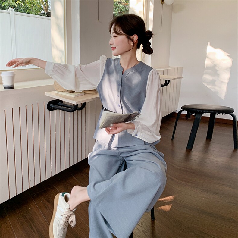 2026春装高端轻奢撞色拼接套装女春季新款2D045-P185-K298,女装套装/套裙,2D045