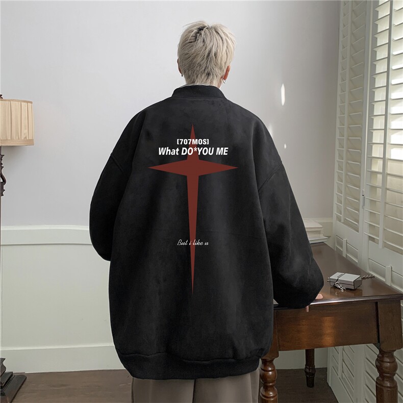 23秋款美式复古麂皮绒飞行棒球服男女夹克外套JF3275-P80控108,男装夹克,电商B370