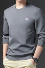 FL-K0121限价128元男式2023春季新款长袖T恤男休闲男装卫衣P82图片