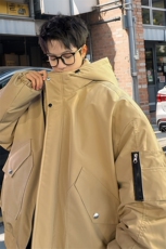 棉服男冬季新款港风宽松连帽棉衣MF9006-P90，男装棉衣，星座214-3