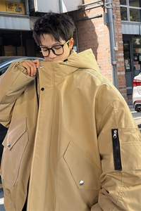 棉服男冬季新款港风宽松连帽棉衣MF9006-P90图片