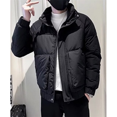 冬季新款男装纯色外套男修身立领棉衣短款上衣夹克M617，男装夹克，星座1116A（原606A-3）