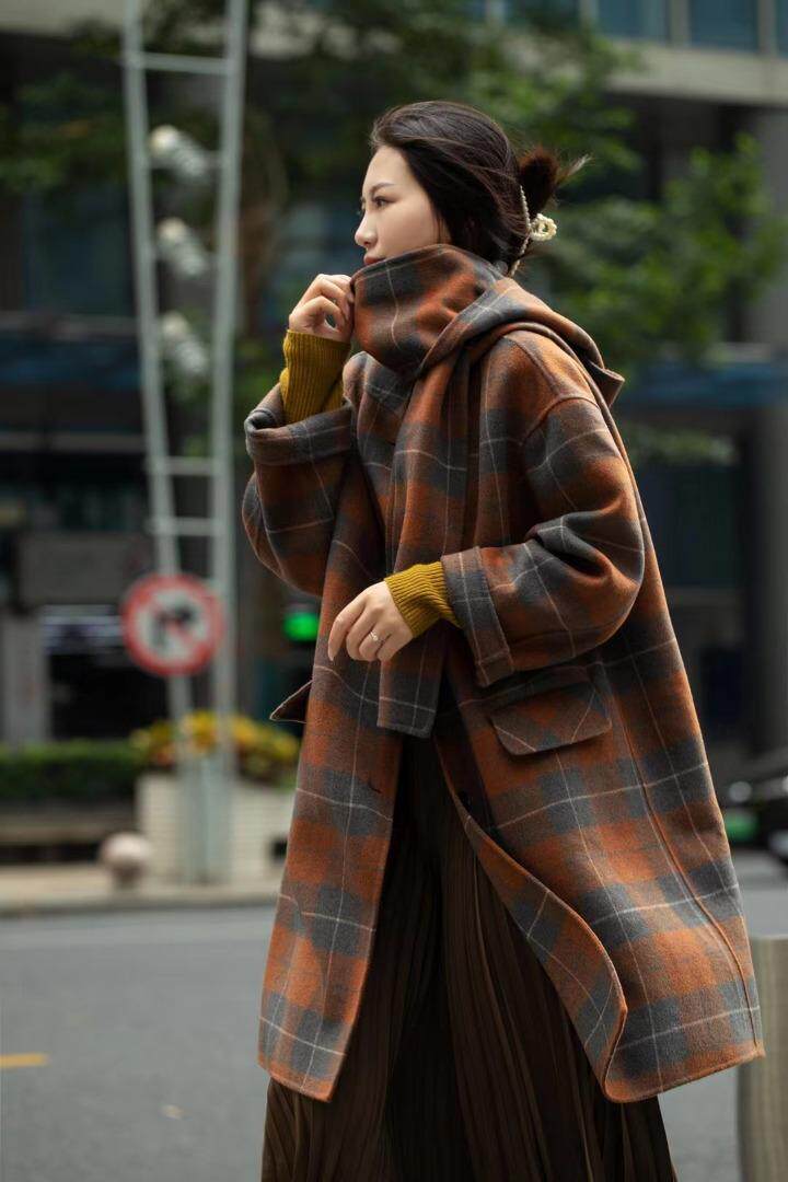 自产双面羊绒大衣，其它，恩+