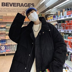美式灯芯绒棉服男冬季2024新款港风面包棉袄外套潮牌MF103-P85，男装棉衣，星座412-3