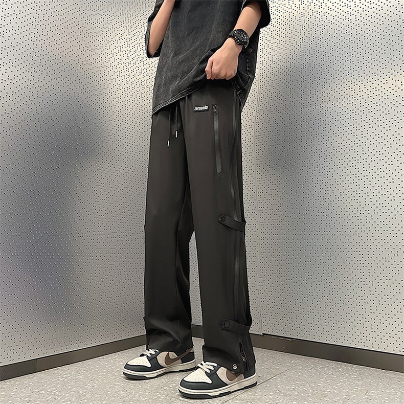 新款户外机能防水冲锋裤拉链设计休闲裤DS-A316-1-K1076P60控78,男装休闲裤,星座906（原电商a316-1）