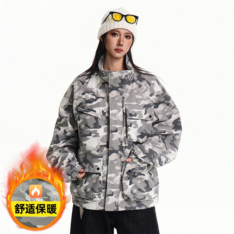 美式新款冬多口袋户外机能休闲棉衣外套A436-W995-P95138,男装棉衣,电商A436