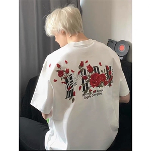 前后刺绣纯棉短袖ZX0284-P35图片