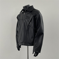 高质量座山雕皮衣男士潮流个性机车服2025春季ins外套W6422-P95，男装皮衣，星座412-2