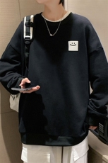 S6316-P28秋季圆领卫衣男大码韩版宽松长袖外套，男装卫衣，电商A040