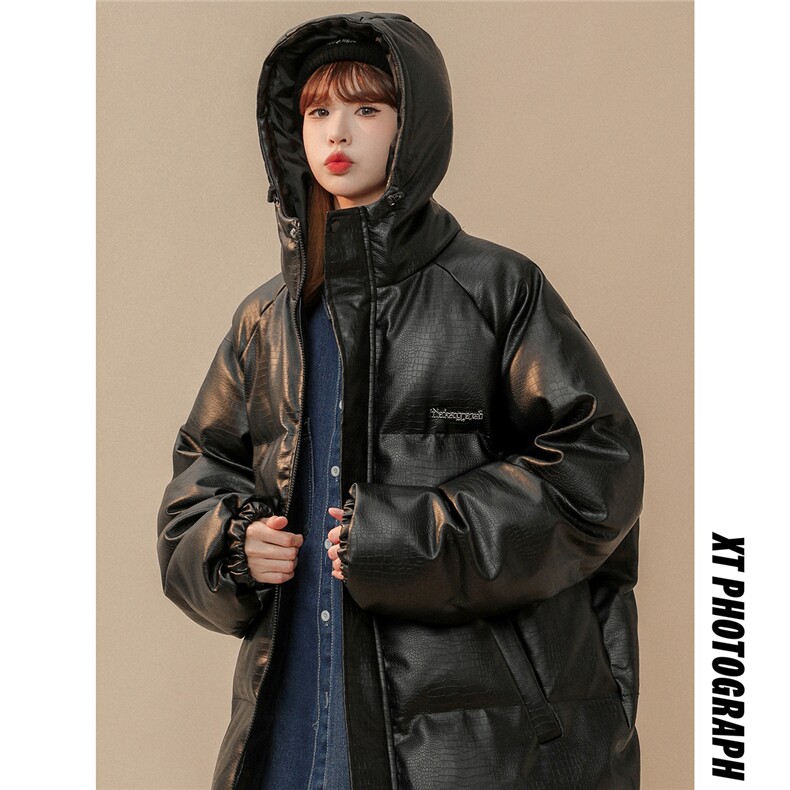 1中性风连帽鳄鱼纹金属装饰大码M-5XL休闲棉衣男MY77744P128控168，男装棉衣，星座226-2