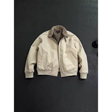 冬季美式拼蛇皮纹PU皮棉衣ing短款保暖夹克座山雕棉服男女款，男装夹克，星座506A