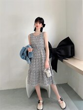 牛仔两件套连衣裙，女装连衣裙，英利伊人