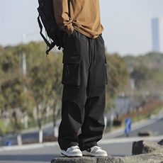时尚百搭潮流工装裤冬季男生宽松直筒美式复古工装裤K210-特批35，男装休闲裤，星座718-1
