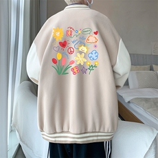 摇粒绒棒球服男大码开衫卫衣男夹克BF86319-P65，男装夹克，电商A040