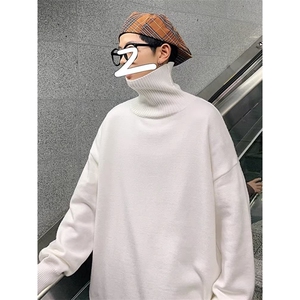 003鹿毛绒高领纯色毛衣图片