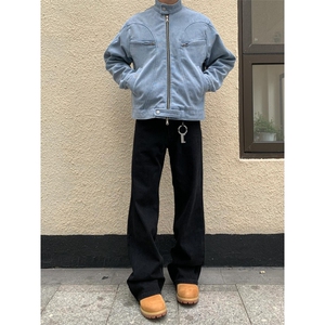 【有货】冰川蓝立领外套男高级感痞帅春秋工装夹克JK7703CC-特P65图片