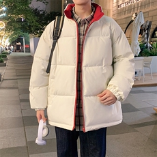 冬季立领棉袄加厚保暖棉衣光板棉服潮流撞色休闲A266-MY2502-P65，男装棉衣，电商A266