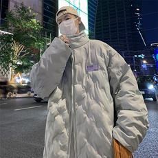 F99-P95韩系温柔宽松羽绒棉服男2024新款冬季加厚潮牌面包服，男装棉衣，星座512-6