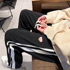 秋季条纹欧棉绒重磅裤子男条纹休闲直筒长裤K813*P40控68，男装休闲裤，星座227-2