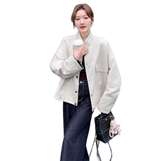 2C093新款拼色工装外套6609-P155-K218，女装短外套，2C093