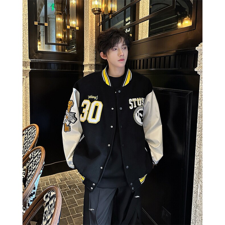 现货25秋冬超重工刺绣夹克棒球服外套MJ1073-P145,男装夹克,电商B288