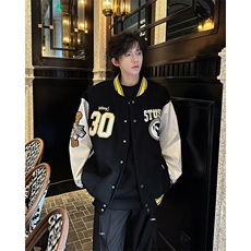 现货25秋冬超重工刺绣夹克棒球服外套MJ1073-P145，男装夹克，电商B288