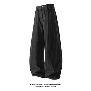 2025 秋季新款 白底美式纯棉重磅弯刀裤M-5XL GK251036-P50图片