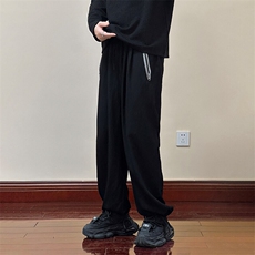 现货新款垂感褶皱宽松休闲长裤男直筒运动裤A351AK2444-P60控89，男装休闲裤，电商A351