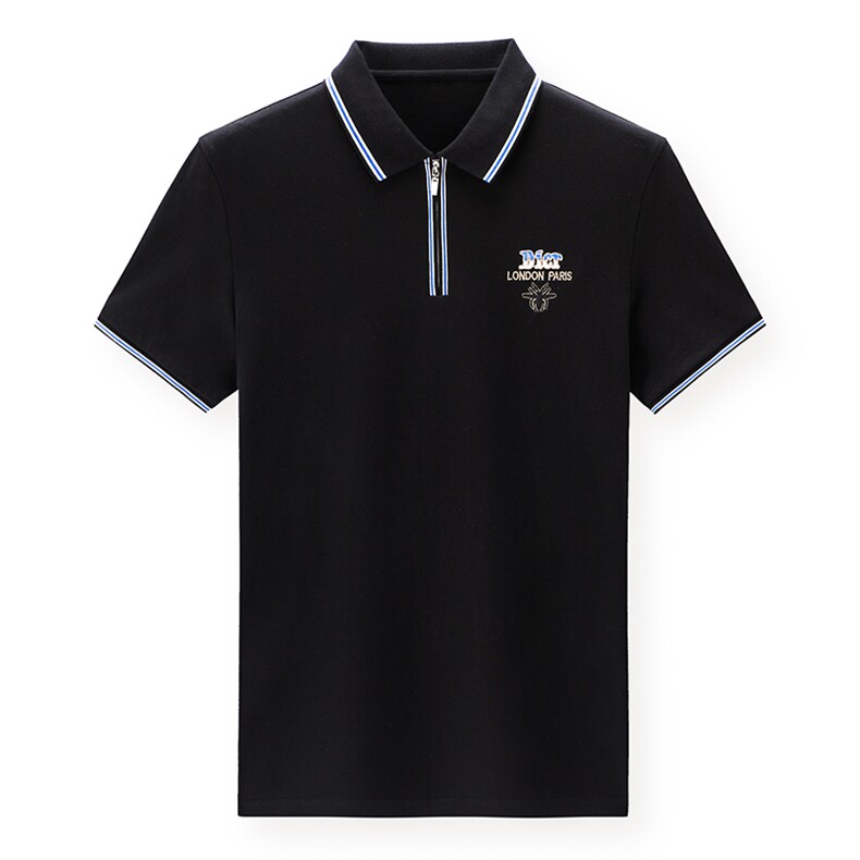 DX20660钱塘2020-3夏季新款男士纯色刺绣翻领短袖Polo衫P49,男装Polo衫,钱塘207-3
