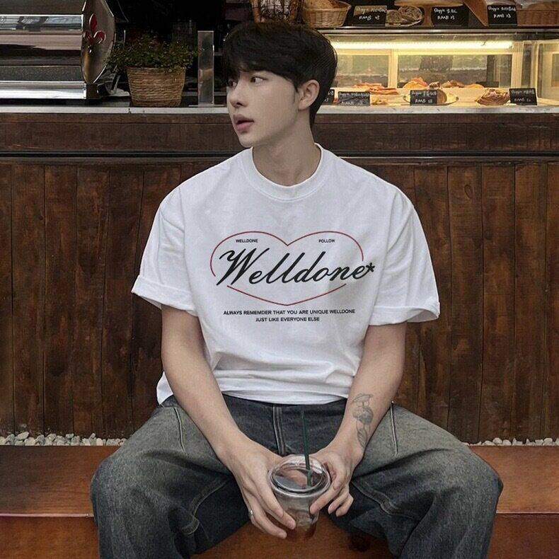 2025新款纯棉T恤男女可穿爱心图案柔软舒适透气，男装T恤，星座1407